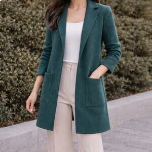 J Crew Small Wool Blend Green Cardigan Jacket Classic